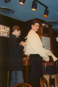 1991 - NY Comedy Club - Preparing for the straightjacket escape