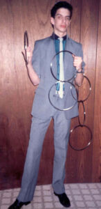 1987 - still wearing that same shirt from 1986 (wardrobe budget was a little tighter back then) - I think I had just figured out how to raise only one eyebrow. (Credit: Etan G.)